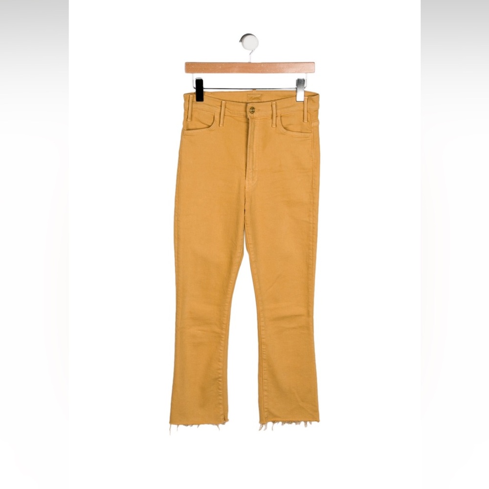 Mother yellow jeans